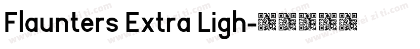 Flaunters Extra Ligh字体转换